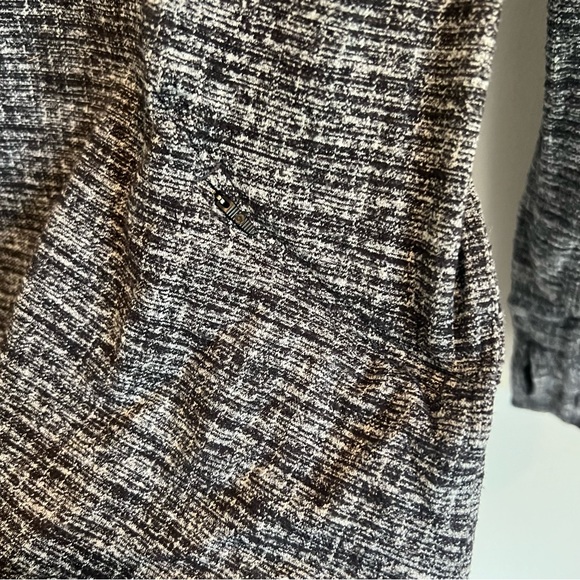 Lululemon Extra Mile Long Sleeve Running Luon Ringspun Denim Black White | 6 - Picture 8 of 11